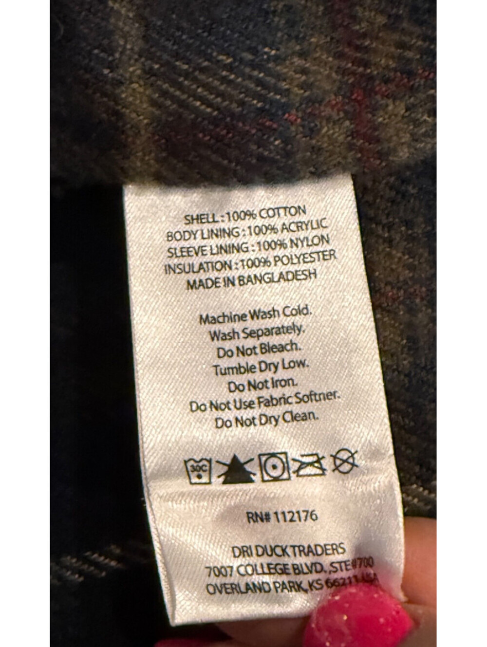 Dri Duck Heavy Canvas Work Jacket Flannel Lined Navy Carhartt Detroit Style 2XL - Picture 5 of 10